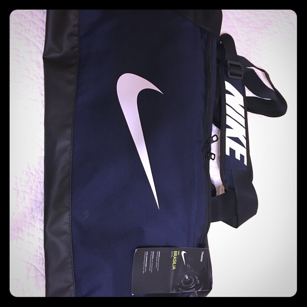 Nike branded duffel bag
